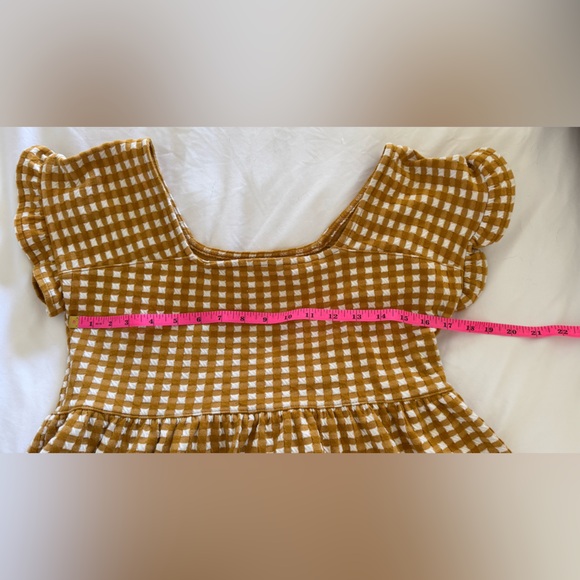 MADEWELL••Gingham Knit Ruffle Hem Top••XXS - Picture 6 of 7